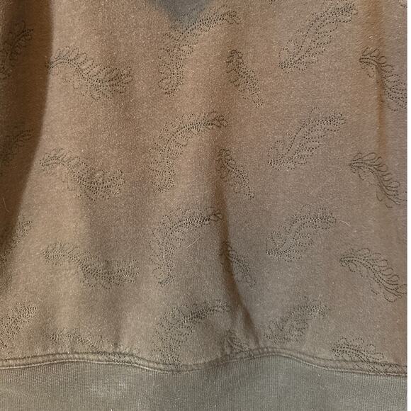 O’Neill High Pile Fleece Lined Hoodie Jacket Toggle Buttons Brown Sz L * Fits Sm - Picture 7 of 10